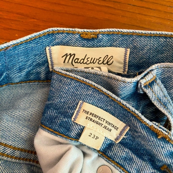 Madewell Perfect Vintage Straight Jean Sz 23 Petite - Picture 2 of 6